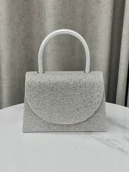 Geometric Rhine Stones Shiny Evening Bags & Clutches