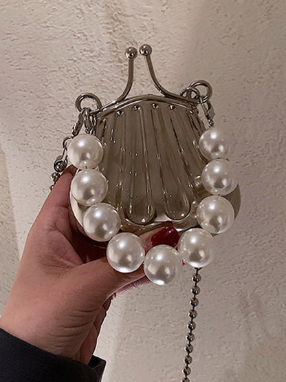Beaded Shiny Shell-Shaped Bags Accessories Crossbody Bags