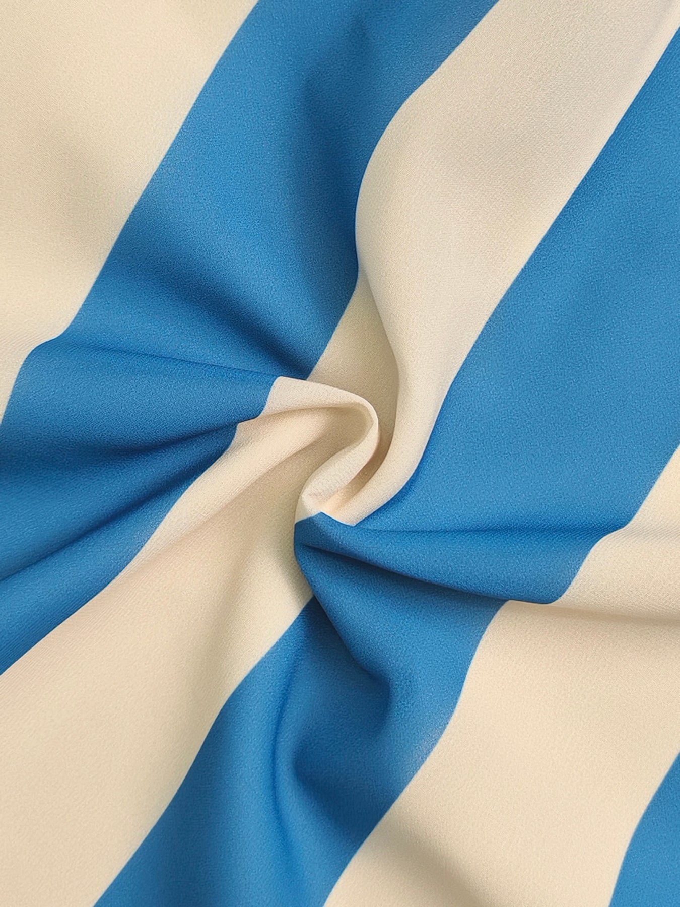 A-Line Loose Contrast Color Pleated Striped Halter-Neck Maxi Dresses