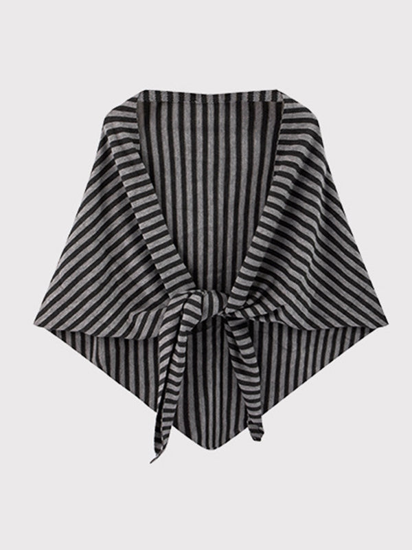 Contrast Color Keep Warm Striped Shawl&Scarf