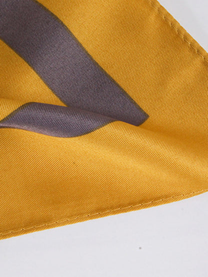 Color-Block Contrast Color Polka-Dot Printed Shawl&Scarf