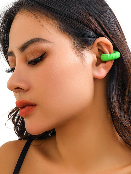 Geometric Solid Color Ear Clip