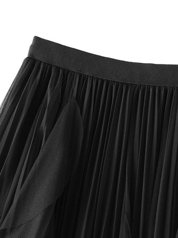 Original Stylish 7 Colors Falbala Gauze Skirt