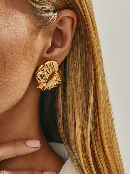 Irregularity Shiny Earrings Accessories