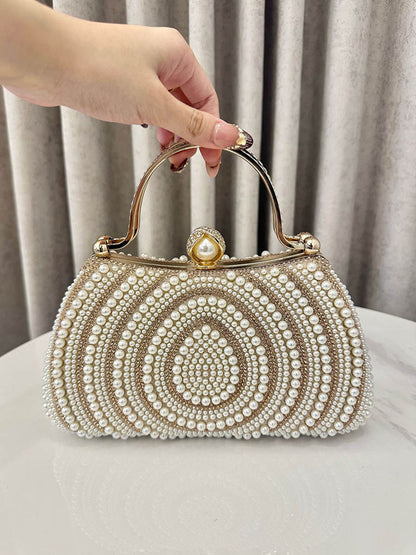 Geometric Lock Rhine Stones Shiny Crossbody Bags Evening Bags & Clutches