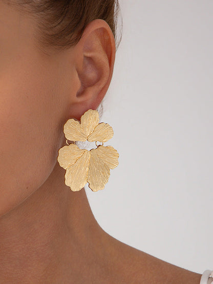 Irregularity Flower Shape Earrings Accessories