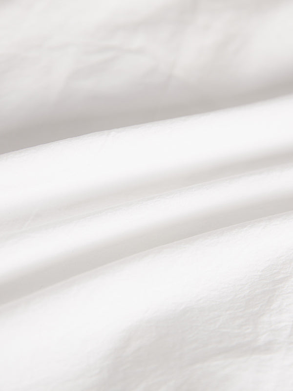 Loose Short Sleeves Solid Color Split-Joint Peter Pan Collar Blouses&Shirts Tops