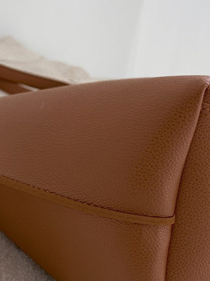 Solid Color Split-Joint Bags Shoulder Bags Tote Bags