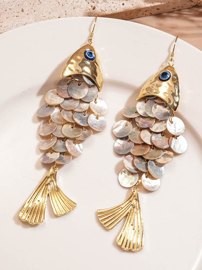 Animal Shape Tasseled Drop Earrings