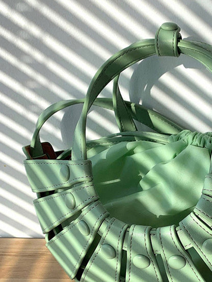Drawstring Hollow Evening Bags & Clutches
