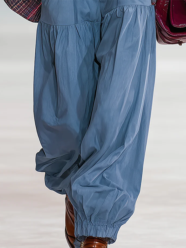 Loose Solid Color Casual Pants Bottoms Jean Pants Bottoms Trousers