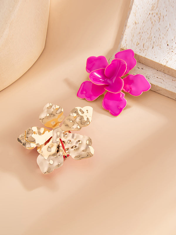 Flower Shape Drop Earrings