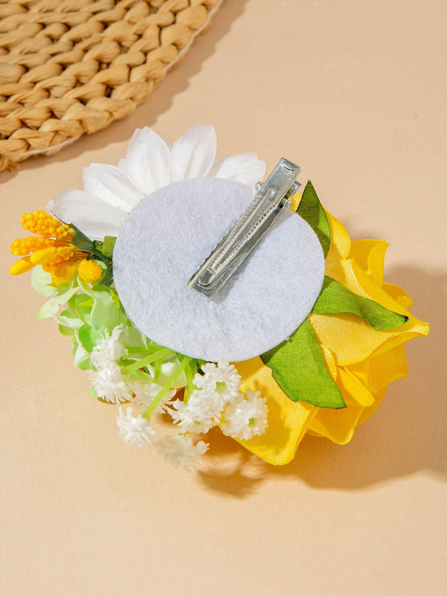 Three-Dimensional Flower Hair Clips