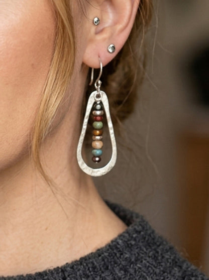 Water Drop Beaded Earrings Accessories