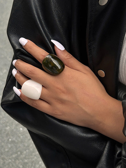 Irregularity Geometric Shiny Rings Accessories