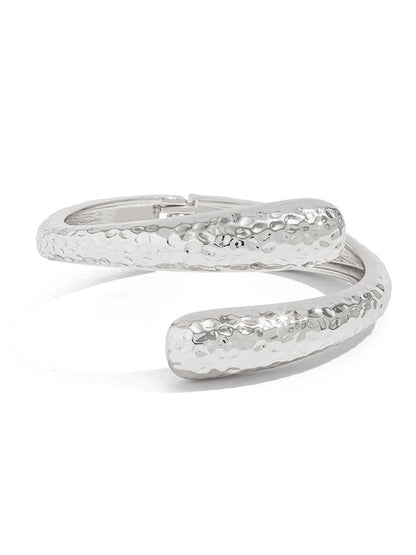 Irregularity Geometric Pleated Shiny Bracelet Accessories