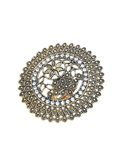 Flower Shape Geometric Hollow Rings Accessories