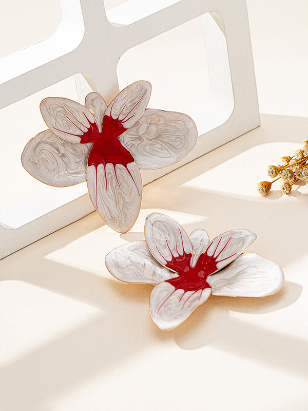 Flower Shape Drop Earrings