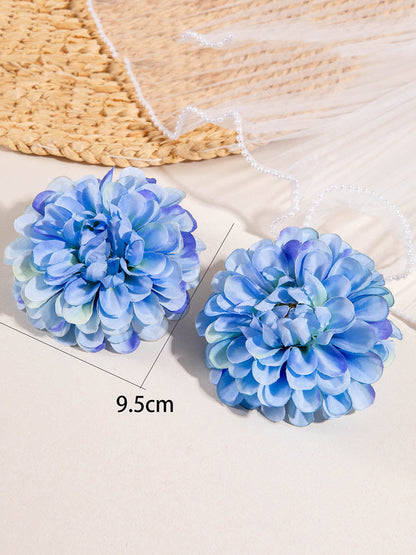 Flower Shape Drop Earrings