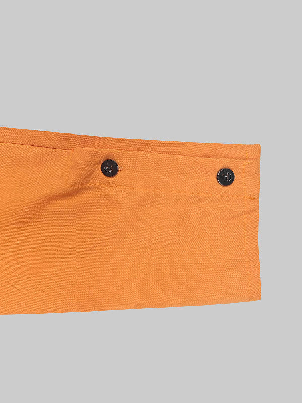 A-Line Long Sleeves Buttoned Layered Pleated Pockets Ruffled Solid Color Split-Joint Stand Collar Maxi Dresses