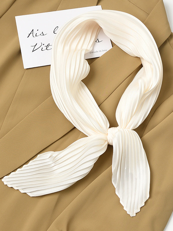 Pleated Solid Color Shawl&Scarf