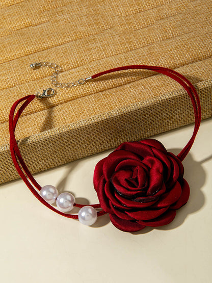 Three-Dimensional Flower Necklaces Accessories