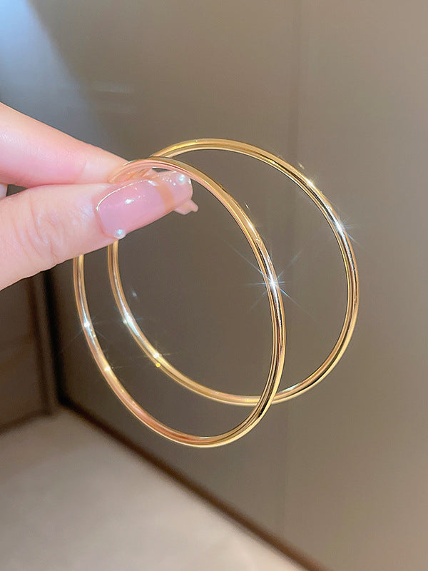 Geometric Solid Color Drop Earrings