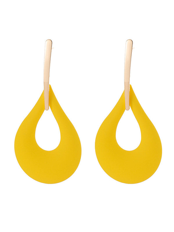 Geometric Hollow Drop Earrings