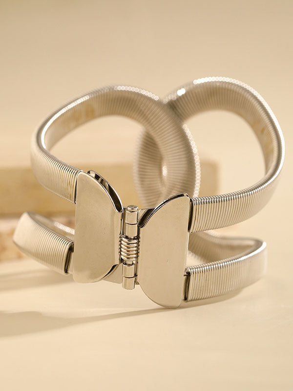 Geometric Hollow Snake Chain Solid Color Bracelet Accessories