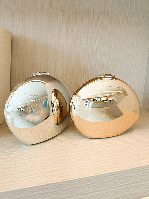 Chains Geometric Solid Color Crossbody Bags Satchels