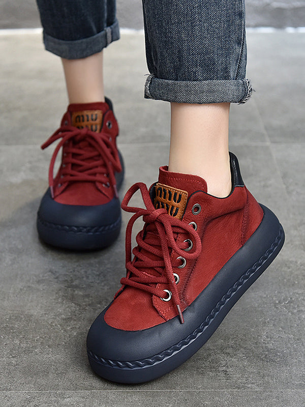Round-Toe Tied Booties Shoes