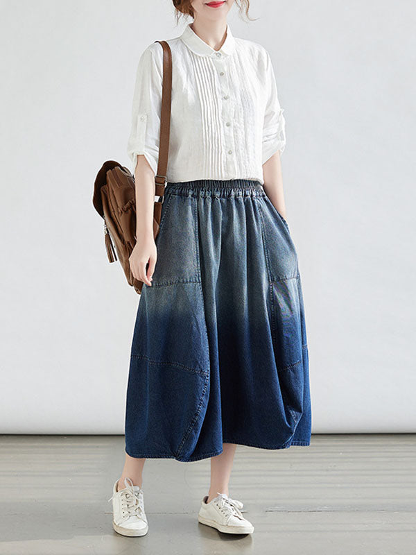 Loose Elasticity Gradient Skirts