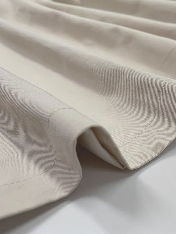 A-Line Loose Belted Buttoned Pockets Tube Maxi Dresses