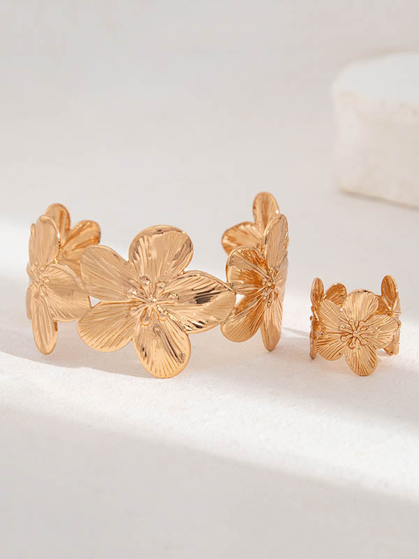 Flower Shape Geometric Bracelet Accessories Rings Accessories