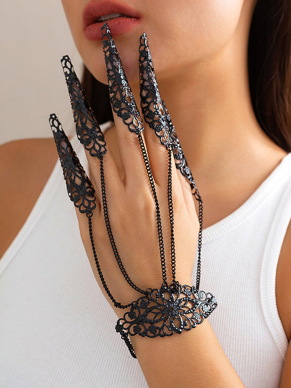 Chains Geometric Hollow Nail Protectors