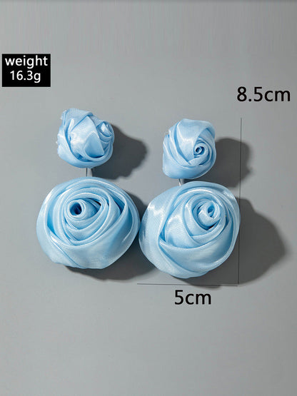 Flower Shape Drop Earrings