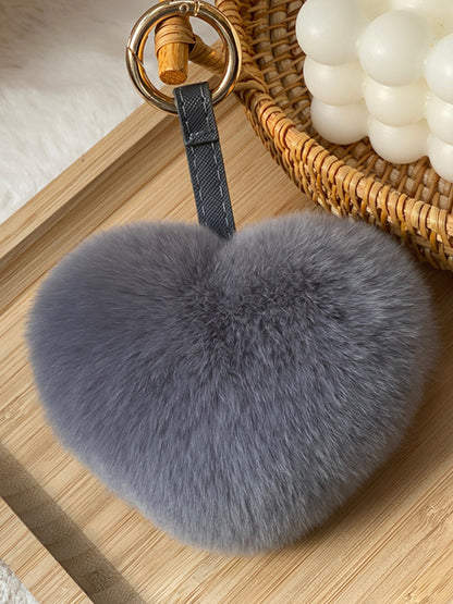 Heart Shape Bag Charm Keychain