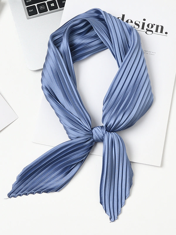 Pleated Solid Color Shawl&Scarf