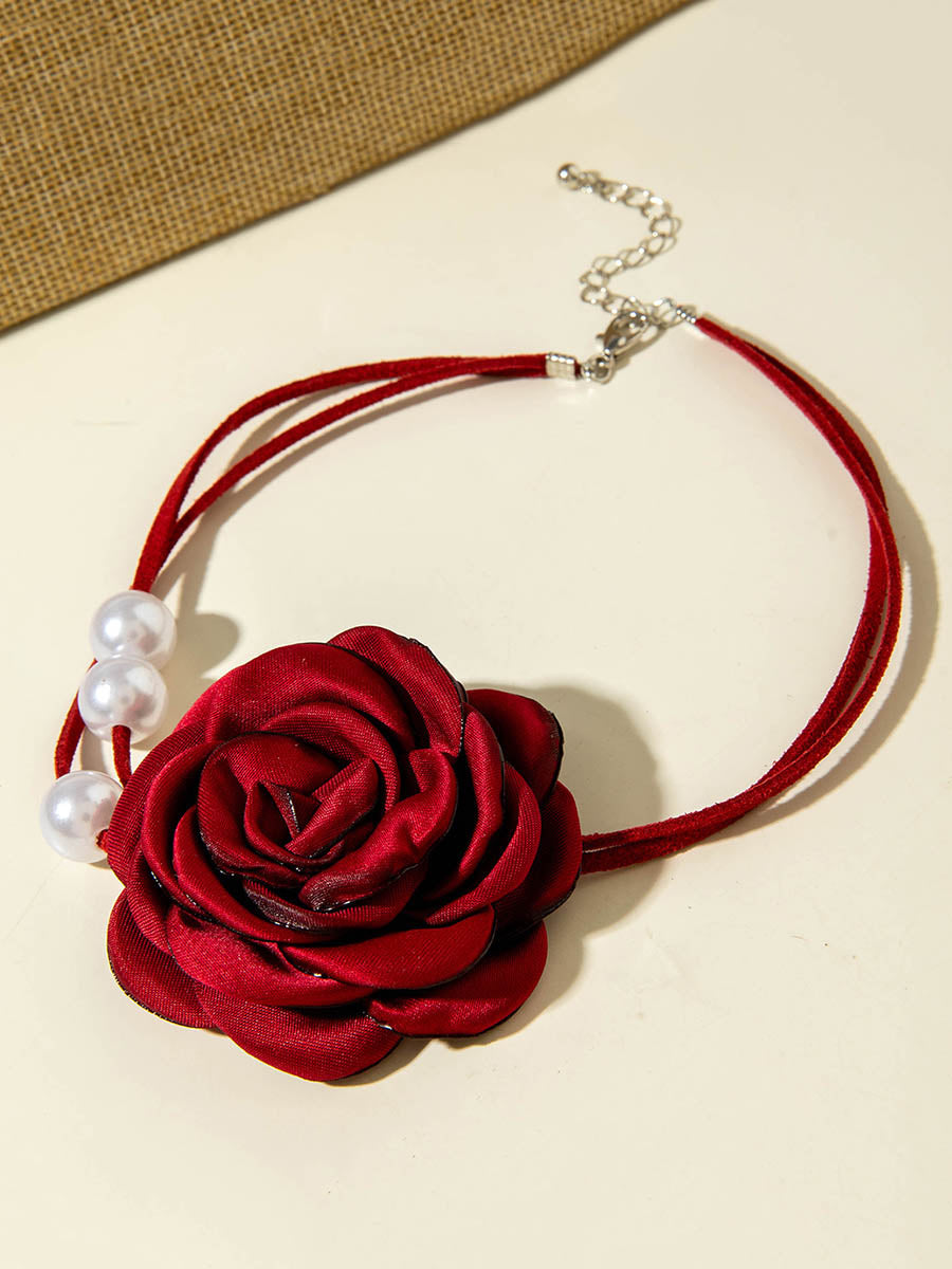Three-Dimensional Flower Necklaces Accessories