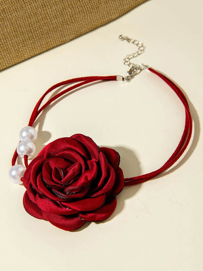 Three-Dimensional Flower Necklaces Accessories
