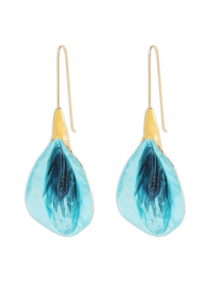 Flower Shape Drop Earrings Earrings Accessories
