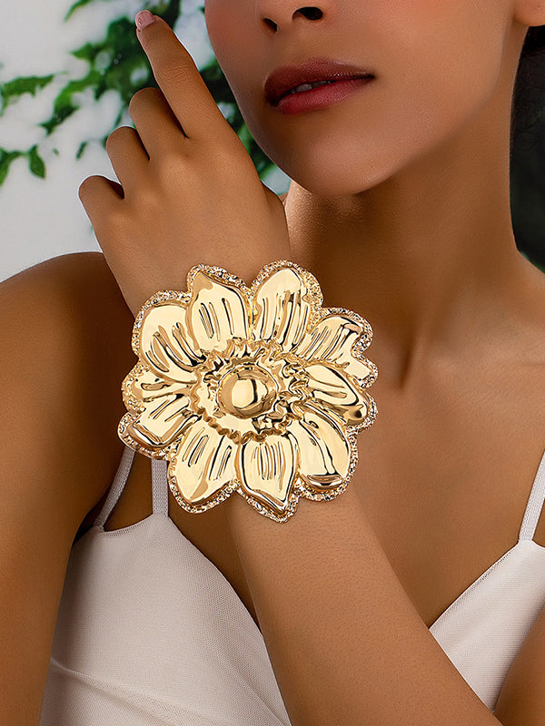 Flower Shape Shiny Bracelet Accessories