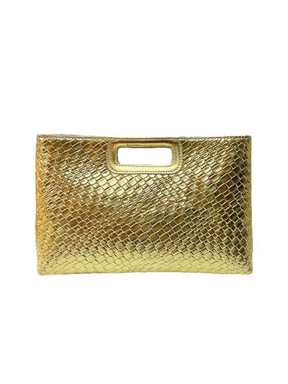 Chains Geometric Shiny Snakeskin Crossbody Bags Evening Bags & Clutches