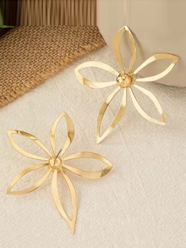 Flower Shape Drop Earrings