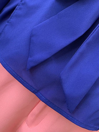 Loose Wrap Bandage Hollow Solid Color Split-Joint Blouses&Shirts Tops
