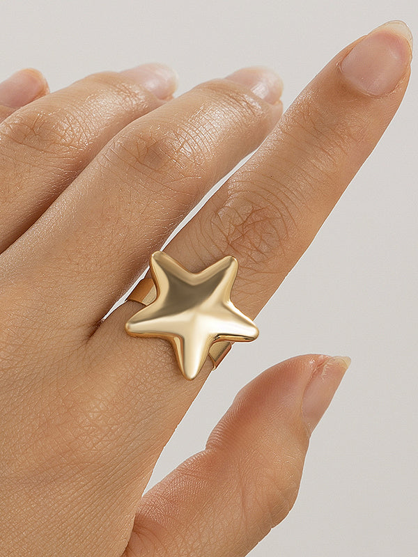 Normcore Adjustable Star Shape Rings Accessories
