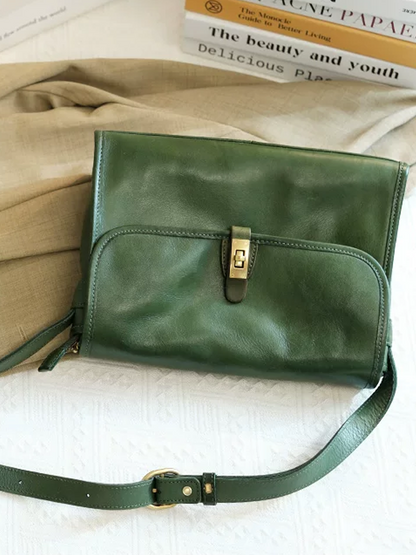 Vintage Soft Leather Messenger Bag