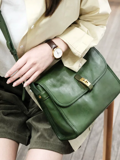 Vintage Soft Leather Messenger Bag