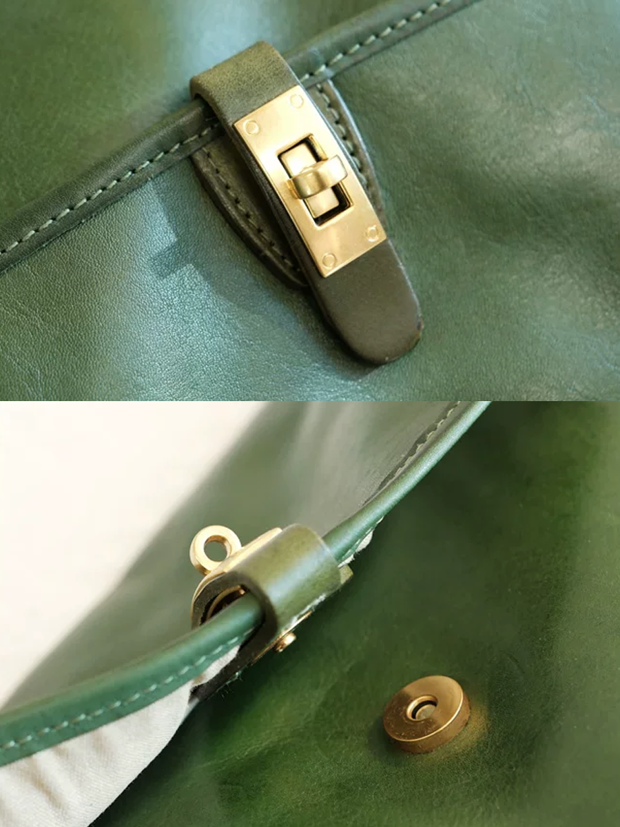 Vintage Soft Leather Messenger Bag