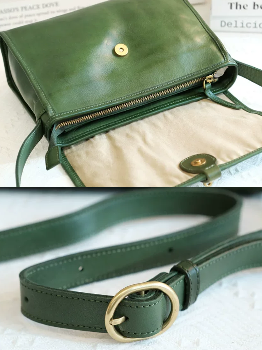 Vintage Soft Leather Messenger Bag